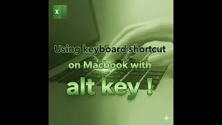 How to use keyboard shortcuts in Excel on a MacBook