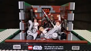 LEGO Star Wars 75339 Death Star Trash Compactor Diorama Stop Motion Build