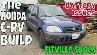 C-RV Build?: A Visit from #FitVilleShoes, & a battery job