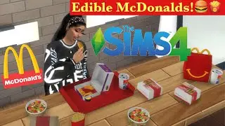 McDonalds Edible Mod Review|Mukbang Sims 4