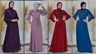 Tesettür Abiye Modelleri Poplin Moda Düğün Abiyeleri 2022 Part 6