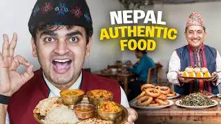 Trying Authentic NEPALI FOOD for 24 Hours
