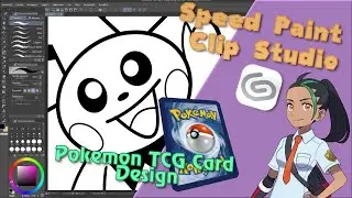 Speedpaint Nemona/Mencía Pokemon Card