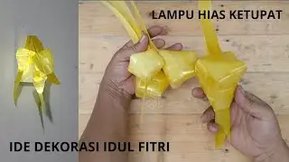 cara membuat lampu hias ketupat dari mika dan pipa pvc | Ide dekorasi idul fitri