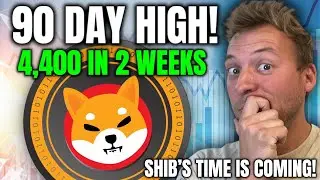 SHIBA INU - 90 DAY HIGH!!! 4,400 IN 2 WEEKS! SHIB'S TIME IS COMING!