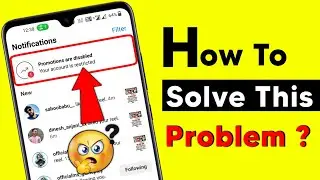 Instagram promotions are disabled problem | Promotions are disabled problem