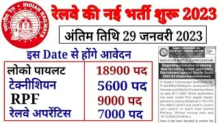 RRB ALP Recruitment 2023 Out Notification Railway Vacancy-Upcoming Vacancy #railway