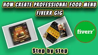 How to create Food menu gig on Fiverr🔥✅|| Restaurant Menu Design Gig || How To Make Gig On Fiverr