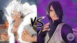 Luffy Gear 5 VS Adult Sasuke Gameplay - Jump force (4K 60fps)