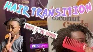 Trying out a new hairstyle after taking out my braids!