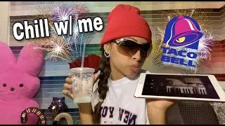 Taco bell mukbang while I constantly bite my cheek and vibe to some songs🤩