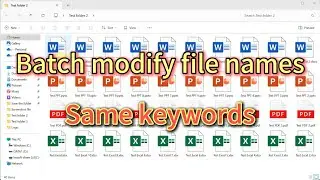 Batch search and replace multiple file names