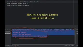 IntelliJ IDEA Lombok Issue
