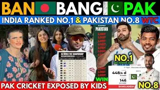 Ban🇧🇩 “Bang” Pak🇵🇰 After 23 Years | India WTC Ranked No.1 & Pakistan No.8 😭
