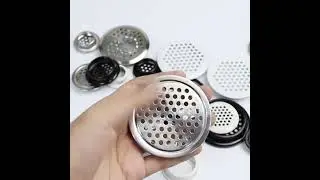 Surface Cabinet Round Air Vent Stainless Steel Louvered Grille Cover Vents with Little Holes