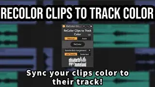 Automatically Recolor clips to their tracks color in Ableton Live