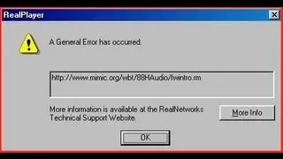 RealPlayer a general error has occurred.? finally fixed 2013 HD