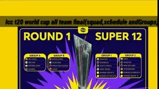 Icc T20 World cup 2021 (all teams final Squads)