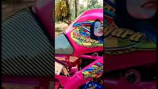 Modifikasi Vixion Jari Jari Warna Pink