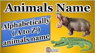 Alphabetically (A to Z)|| Animals Name | Flowers Name | Birds Name | Fruits Name | Hindi Varnamala