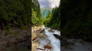 Водопад в лесу