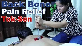 Asmr Back Pain relief Massage with Hammer Tok-Sen by Cosmic Lady 👸💤😴 - 