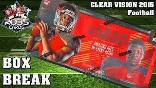 2015 Football Clear Vision 🏈 Hobby Box Break Display unboxing | RobsCards