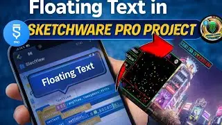 How to make top floating text in screen sketchware pro hindi tutorial