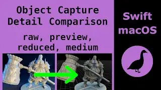 Comparison of Detail-Levels in Apple's New Photogrammetry API