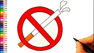 Yeşilay Haftası Resmi Çizimi 🚭 Yeşilay Haftası Resimleri - Sigaraya Hayır Resmi - No Smoking Drawing