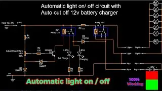 How to Make Automatic Emergency Light for Power Cut | automatic light on off circuit #TechBD