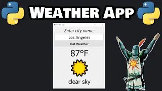 Let's code a WEATHER APP in Python! ☀️