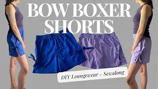 DIY Bow Boxer Shorts - Sewing Loungewear
