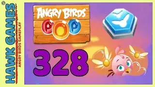 Angry Birds Stella POP Bubble Shooter Level 328 Hard - Walkthrough, No Boosters