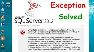 SQL Server 2012 Startup Error [Solved]: An error occurred creating