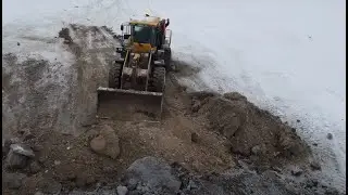 Строительство путепровода над железной дорогой трасса М-5 у г.Жигулевска. 11.01.2021