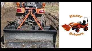 Kubota BX with Hydraulic Top Link and Bad Boy Box Blade - Driveway Repair and Parking Lot Addition