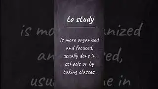 learn vs study #shorts #english  #ege