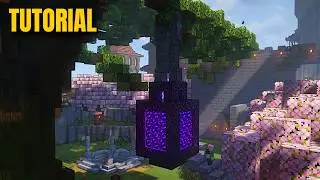 Cool Hanging Lantern Portal - Minecraft Tutorial - Easy