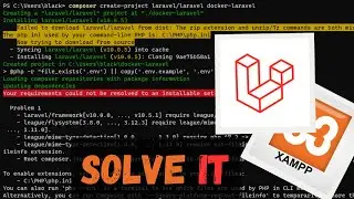 Laravel 11 Failed to download laravel/laravel from dist:The zip extension and unzip/7z commands miss