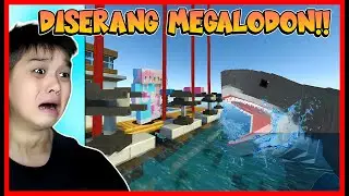 PULAU MEGALODON !! ATUN & MOMON BANGUN RUMAH AMAN !! Feat 