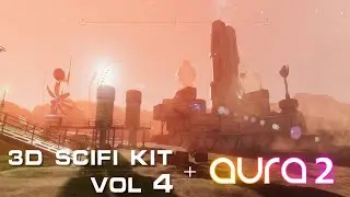 Unity 2021 : 3D Scifi Kit Vol 4 and Aura 2 setup Test
