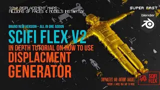 Create displacement maps in Blender using SCIFI FLEX v2 Tutorial