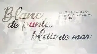 Blanc de puntes, blau de mar