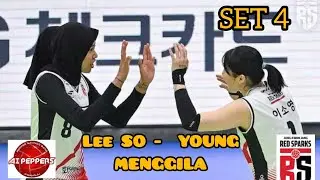 AI PEPPERS VS RED SPARKS SET 4                       NO 1 LEE SO-YOUNG MENGGILA.