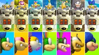 New Super Mario Bros Wii + U - All Castles, Towers & Airships (2 Player)