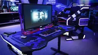 E-Blue RGB Glowing Gaming Desk EGT004BKAA-IA