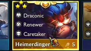 3 Star Heimerdinger ⭐⭐⭐ DRAGON BABY is BACK! | TFT Set 5.5 Revival