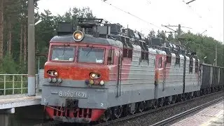 Электровоз ВЛ80С-1471/1472 с грузовым поездом