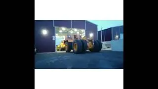 Буксировка самосвала БЕЛАЗ в бокс для монтажа силовых кабелей